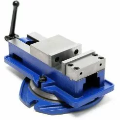 WILTEC Étau De Précision Machine Largeur De Mâchoires 100mm Pivotant Outil De Maintien Établi Atelier