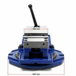 WILTEC Étau De Précision Machine Largeur De Mâchoires 100mm Pivotant Outil De Maintien Établi Atelier -Wiltec Boutique 14344275 3