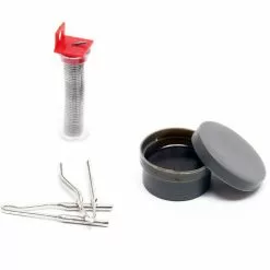 WILTEC Kit Pour Pistolet De Soudage 100 W 5 Pièces Coffret Avec Pointes Pâte Et Fil à Souder -Wiltec Boutique 14647847 2