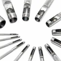 WILTEC Jeu De Poinçons 2-22mm 15 Pièces En Acier Au Carbone Pour Cuir Et Caoutchouc Et Plastique Souple -Wiltec Boutique 14647853 3