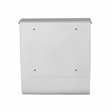 WILTEC Boite Aux Lettres Blanche Compartiment Pour Journaux Large Fente 3 Fenêtres De Visualisation 5 WILTEC Boite Aux Lettres Blanche Compartiment Pour Journaux Large Fente 3 Fenêtres De Visualisation – Image 3