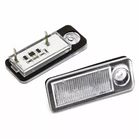 WILTEC Feux De Plaque D'immatriculation LED Compatible Avec AUDI A6 C5 B 98-05 2x Sans Câble 3 WILTEC Feux De Plaque D'immatriculation LED Compatible Avec AUDI A6 C5 B 98-05 2x Sans Câble