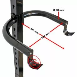 WILTEC 2x Béquille 2 Vélos 90kg Peu Encombrant Système D’accrochage Avec 2 Bras D’appui Réglable Support -Wiltec Boutique 14930633 4