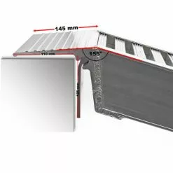 WILTEC Rampe De Chargement Moto ATV Quad Aluminium Rampe Rail Collision 161cm 2025kg -Wiltec Boutique 1507941 3