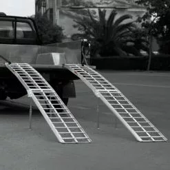 WILTEC Rampe De Chargement Pliable Aluminium VTT Quad Rampe D’accès 226cm Jusqu'à 680kg 11 WILTEC Rampe De Chargement Pliable Aluminium VTT Quad Rampe D’accès 226cm Jusqu'à 680kg -Wiltec Boutique 1507958 5