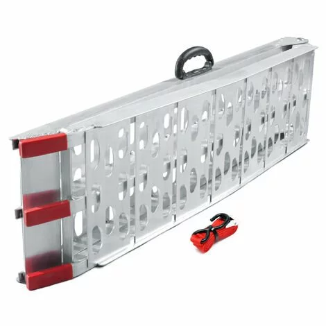 WILTEC Rampe De Chargement Pliable Moto VTT Quad Aluminium Rampe D’accès Rail 226cm 340kg 3 WILTEC Rampe De Chargement Pliable Moto VTT Quad Aluminium Rampe D’accès Rail 226cm 340kg