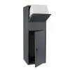 WILTEC Boîte à Colis Verrouillable Boîte Aux Lettres Sur Pieds Anthracite Colis S Et L Usage Domestique -Wiltec Boutique 15359663 1
