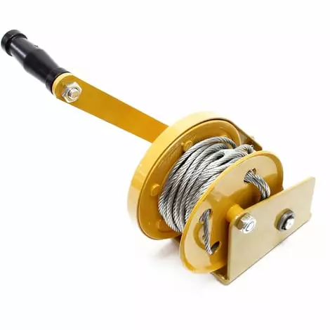 WILTEC Treuil à Câble Manuel De Halage Charge Max. 540kg 10m Rapport De Transmision 4.2:1 Bateau Auto 4 WILTEC Treuil à Câble Manuel De Halage Charge Max. 540kg 10m Rapport De Transmision 4.2:1 Bateau Auto – Image 2