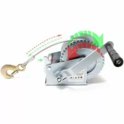 WILTEC Treuil à Câble Manuel De Halage Charge Max. 550kg 10m Rapport De Transmision 4.1:1 Bateau Auto -Wiltec Boutique 1585696 3