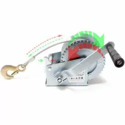 WILTEC Treuil à Câble Manuel De Halage Charge Max. 1100kg 8m Rapport De Transmision 4.1 8:1 Bateau Auto -Wiltec Boutique 1585709 4