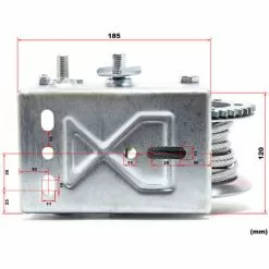 WILTEC Treuil à Câble Manuel De Halage Charge Max. 1100kg 8m Rapport De Transmision 4.1 8:1 Bateau Auto -Wiltec Boutique 1585709 5