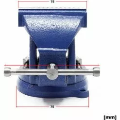 WILTEC Étau D’atelier Heavy Duty 75 Mm Mâchoire De Serrage & Enclume Pour Contrainte Importante Établi -Wiltec Boutique 16209371 4
