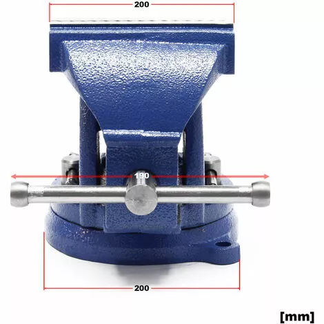 WILTEC Étau D’atelier Heavy Duty Mâchoire De Serrage 200 Mm & Enclume Pour Contrainte Importante Établi 6 WILTEC Étau D’atelier Heavy Duty Mâchoire De Serrage 200 Mm & Enclume Pour Contrainte Importante Établi – Image 4