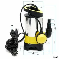 WILTEC Pompe Eaux Usées 13000l/h 750W Hauteur De Refoulement 9m Particules Jusqu'à Ø35mm Pompe Drainage -Wiltec Boutique 16296581 2