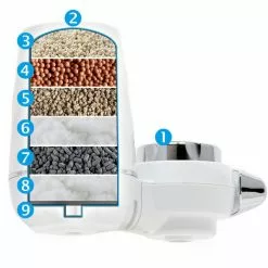 WILTEC NW-LT-H2A Filtre à Eau On Tap Fixation Robinet 9 Étapes Filtrantes Purification 120 L/h Impuretés 8 WILTEC NW-LT-H2A Filtre à Eau On Tap Fixation Robinet 9 Étapes Filtrantes Purification 120 L/h Impuretés -Wiltec Boutique 16607001 2