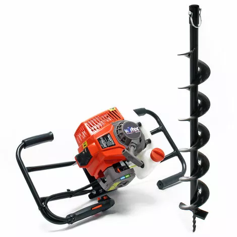 WILTEC Tarière Thermique En Set Utilisation Par 2 Personnes 3 CV 63,3 Ccm Moteur à 2 Temps Foret De Ø100mm 4 WILTEC Tarière Thermique En Set Utilisation Par 2 Personnes 3 CV 63,3 Ccm Moteur à 2 Temps Foret De Ø100mm – Image 2