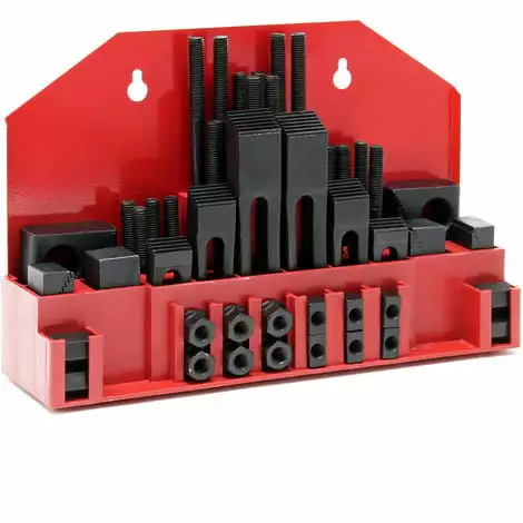 WILTEC Set 58 Éléments De Serrage Largeur De Rainure En T 14 Mm Filetage M12 Coffret De Rangement Bride 3 WILTEC Set 58 Éléments De Serrage Largeur De Rainure En T 14 Mm Filetage M12 Coffret De Rangement Bride