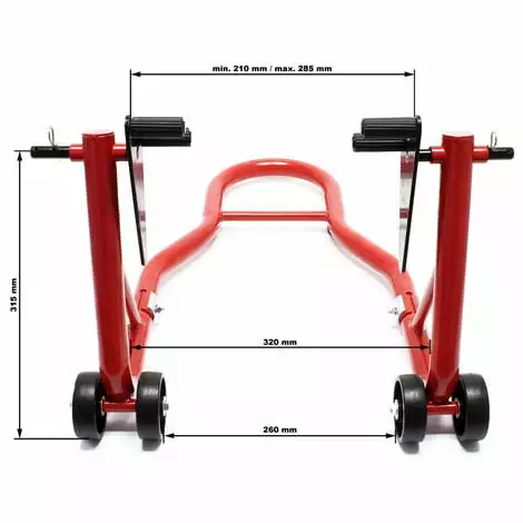 WILTEC Béquille D'atelier Pour Moto Avant 450kg Support Roue élévateur Levage Stand Range Lift Fourche 6 WILTEC Béquille D'atelier Pour Moto Avant 450kg Support Roue élévateur Levage Stand Range Lift Fourche – Image 4