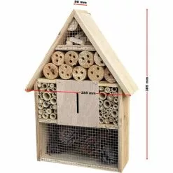 WILTEC Hôtel à Insectes 285x90x385 Mm Nichoir Naturel Pour Arachnide Abri Refuge Biodiversité Jardin -Wiltec Boutique 17741962 2