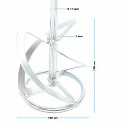 WILTEC Mélangeur Mortier Simple Hélice 700 T/min Malaxeur Batteur Agitateur Matériau Liquide Et Lourd -Wiltec Boutique 17770414 4