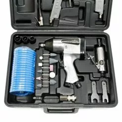 WILTEC Jeu D’outils Pneumatiques 27 Pièces Pistolet à Air Comprimé Inclus Et Nombreux Accessoires Garage -Wiltec Boutique 17770417 3