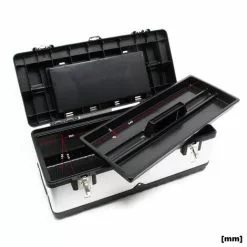 WILTEC Boite à Outils 59x28x25,5cm Acier Fin Cadre En Plastique Porte-outils Mallette Avec Poignée 10 WILTEC Boite à Outils 59x28x25,5cm Acier Fin Cadre En Plastique Porte-outils Mallette Avec Poignée -Wiltec Boutique 17854206 4