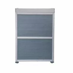 WILTEC Meuble De Jardin Avec Espace De Rangement Inférieur Table Pour Plantes Bandes De Protection Gris -Wiltec Boutique 17997996 4