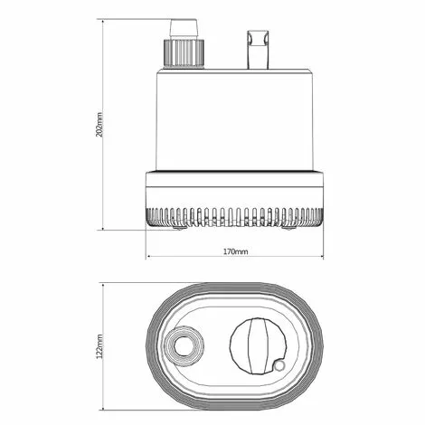 WILTEC SunSun CHL-4500 Pompe De Bassin à Aspiration Plate 4500 L/h 100W Hauteur De Refoulement Max. 3,8m 4 WILTEC SunSun CHL-4500 Pompe De Bassin à Aspiration Plate 4500 L/h 100W Hauteur De Refoulement Max. 3,8m – Image 2