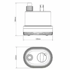 WILTEC SunSun CHL-3500 Pompe De Bassin à Aspiration Plate 3500 L/h 70W Hauteur De Refoulement Max. 3,2m -Wiltec Boutique 18516689 2