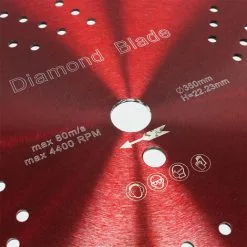 WILTEC Disque Diamant à Tronçonner Ø350mm Alésage 22,23mm Disque Universel 10mm Carrelage Segment Turbo -Wiltec Boutique 18588488 3