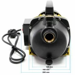 WILTEC Pompe De Jardin 3800l/h 1200W Poignée De Transport & Vis De Purge Hauteur De Débit 48m Eau Douce -Wiltec Boutique 18617613 5