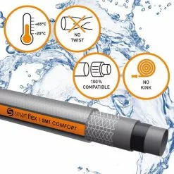 WILTEC Tuyau D‘arrosage SMARTFLEX SMT Comfort Multicouche 25m Ø25mm (1") 7 Bars Robuste Anti Torsion 8 WILTEC Tuyau D‘arrosage SMARTFLEX SMT Comfort Multicouche 25m Ø25mm (1") 7 Bars Robuste Anti Torsion -Wiltec Boutique 19499524 3