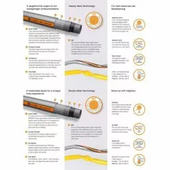 WILTEC Tuyau D‘arrosage SMARTFLEX SMT Comfort Multicouche 25m Ø25mm (1") 7 Bars Robuste Anti Torsion 9 WILTEC Tuyau D‘arrosage SMARTFLEX SMT Comfort Multicouche 25m Ø25mm (1") 7 Bars Robuste Anti Torsion -Wiltec Boutique 19499524 4