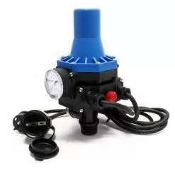 WILTEC Pressostat Avec Câble SKD-3 230V Monophasé Réseau D'eau Domestique Contrôleur De Pression Puits