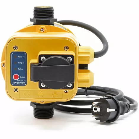 WILTEC Pressostat EPC-5.1 230V Avec Prise Réseaux D'eau Domestiques & Pompes Monophasées Anti-marche à Sec 5 WILTEC Pressostat EPC-5.1 230V Avec Prise Réseaux D'eau Domestiques & Pompes Monophasées Anti-marche à Sec – Image 3