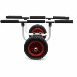 WILTEC Chariot De Transport Alu 90kg Pour Kayak Canoë Avec Grande Roue PU Ø26cm & Largeur Réglable -Wiltec Boutique 21614822 4