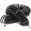 WILTEC Tuyau D'air Comprimé PU 15m 5x8mm En Spirale Avec Raccord Rapide Embout Mâle Et Protection Anti-plis