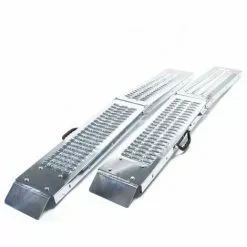 WILTEC 2x Rampe De Chargement Pliable Acier Galvanisé Moto ATV Quad Rail Collision 160x22.5cm 400kg 9 WILTEC 2x Rampe De Chargement Pliable Acier Galvanisé Moto ATV Quad Rail Collision 160x22.5cm 400kg -Wiltec Boutique 2319911 4