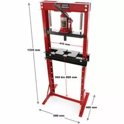 WILTEC Presse Hydraulique D'atelier De 12 Tonnes Manuelle Force De Pressage Vérin Atelier -Wiltec Boutique 2328037 2