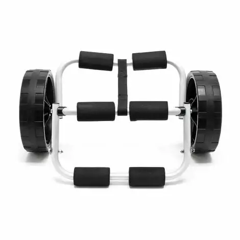 WILTEC Chariot De Transport Alu Pliable 45kg Kayak Canoë Avec Roues PU & Sangles En Nylon Fixation Sécurité 5 WILTEC Chariot De Transport Alu Pliable 45kg Kayak Canoë Avec Roues PU & Sangles En Nylon Fixation Sécurité – Image 3