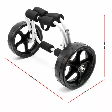 WILTEC Chariot De Transport Alu Pliable 45kg Kayak Canoë Avec Roues PU & Sangles En Nylon Fixation Sécurité 7 WILTEC Chariot De Transport Alu Pliable 45kg Kayak Canoë Avec Roues PU & Sangles En Nylon Fixation Sécurité – Image 5