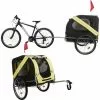 WILTEC Remorque De Vélo Chien Noire Et Jaune Raccord De Sécurité & Protection Contre Pluie Moustiquaire -Wiltec Boutique 23699979 1