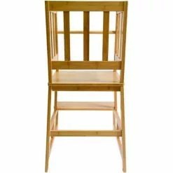 WILTEC Chaise D’enfant Tour D’apprentissage Bois 46x46x89cm Rampe & Barre Anti-chute Enfants 9 WILTEC Chaise D’enfant Tour D’apprentissage Bois 46x46x89cm Rampe & Barre Anti-chute Enfants -Wiltec Boutique 24438651 4
