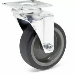 WILTEC Roulette Pivotante 75mm Roue Plastique Plaque De Montage Dispositif Transport 75 Kg Usage Silencieux