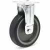 WILTEC Roulette Fixe 125mm Roue Plastique Gris Plaque Montage Dispositif Transport 100kg Usage Sans Traces -Wiltec Boutique 24529480 1