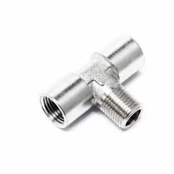 WILTEC Adaptateur Aérographe Pièce En T 2x Filetage Femelle 9,51mm 1x Filetage Mâle 9,51mm