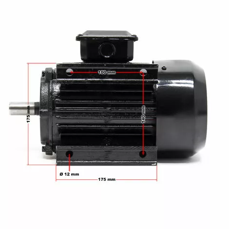 WILTEC Moteur Asynchrone Triphasé électrique 2 Pôles 400V 1,5kW Bobinage Aluminium (2 CV) Courant Triphasé 7 WILTEC Moteur Asynchrone Triphasé électrique 2 Pôles 400V 1,5kW Bobinage Aluminium (2 CV) Courant Triphasé – Image 5