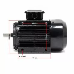 WILTEC Moteur Asynchrone Triphasé électrique 2 Pôles 400V 2,2kW Bobinage Aluminium (3 CV) Courant Triphasé -Wiltec Boutique 25692286 5