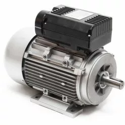 WILTEC Moteur Asynchrone Monophasé électrique 2 Pôles 230V 1,5kW Condensateur De Démarrage 2850tr /m Alu