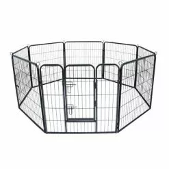 WILTEC Enclos Parc Extérieur Pour Chien Et Chat Grillage Barrière Protection Animaux Domestiques M 210x80cm